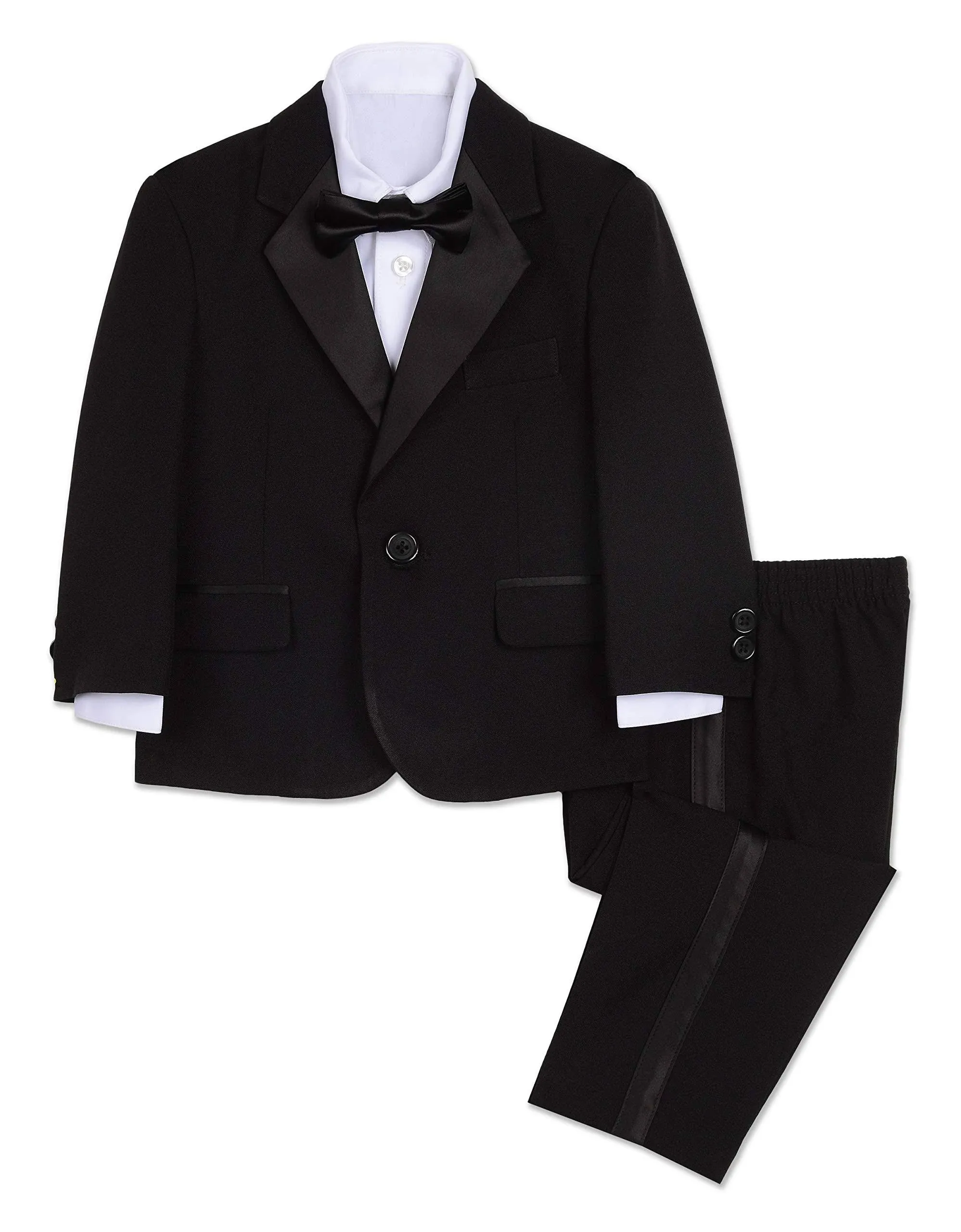 Nautica Baby Boy’s 4-Piece Tuxedo Set - Black - Size 3-6 Months