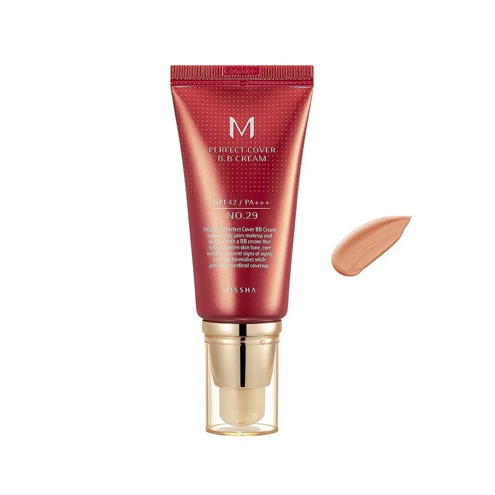 Missha M Perfect Cover BB Cream, SPF 42, Caramel Beige 29 - 1.7 oz tube