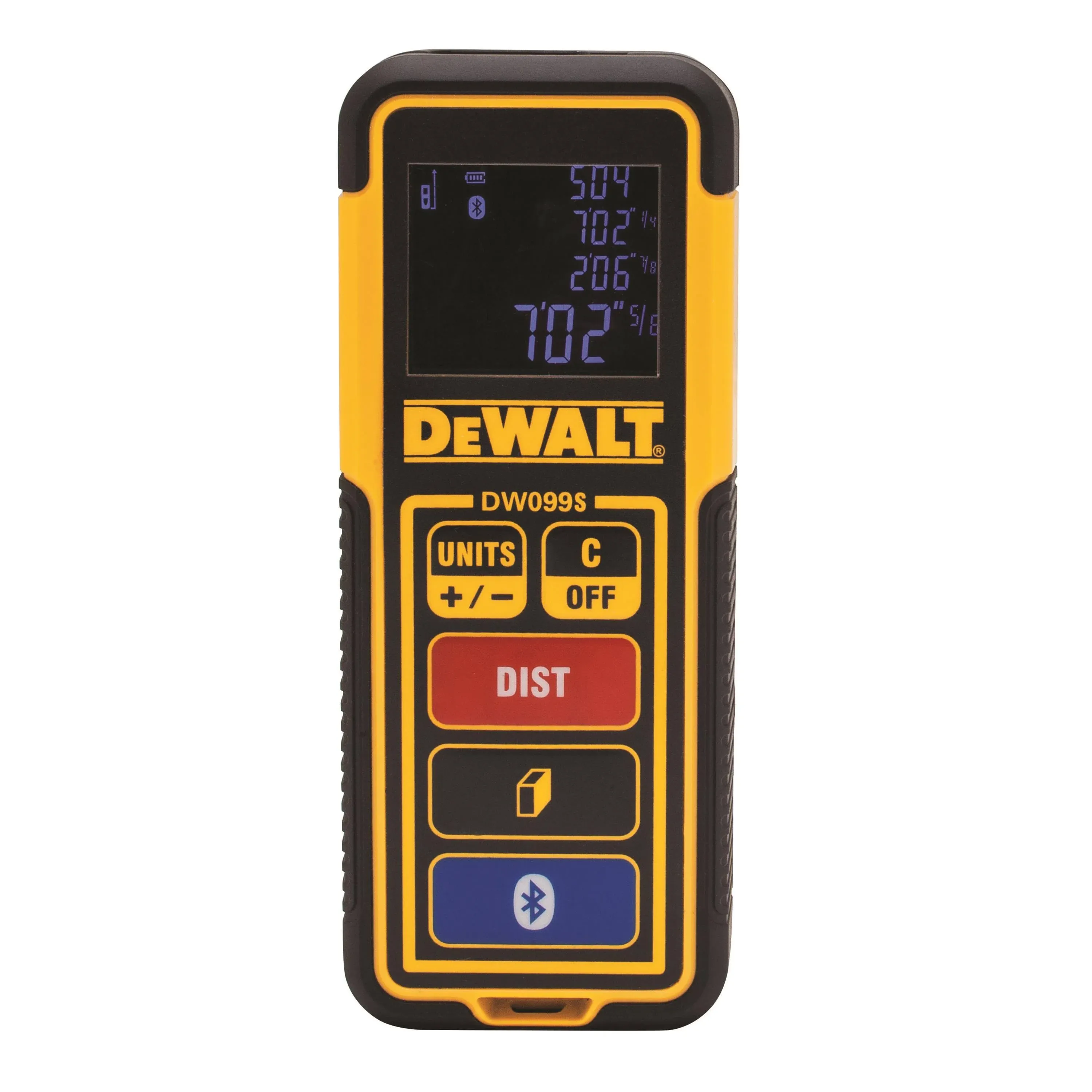 DeWalt DW099S Bluetooth 100-Foot Laser Distance Measurer