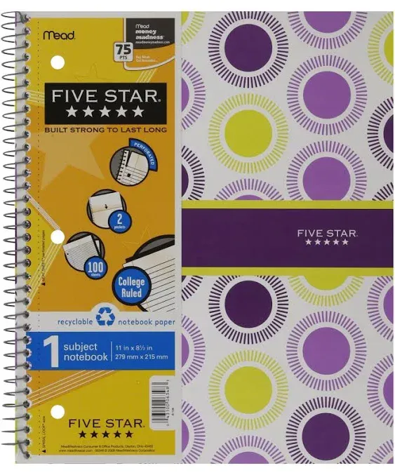 Mead / Five Star Lots, Notebooks, Trapper Keeper, Small Defects, See Description