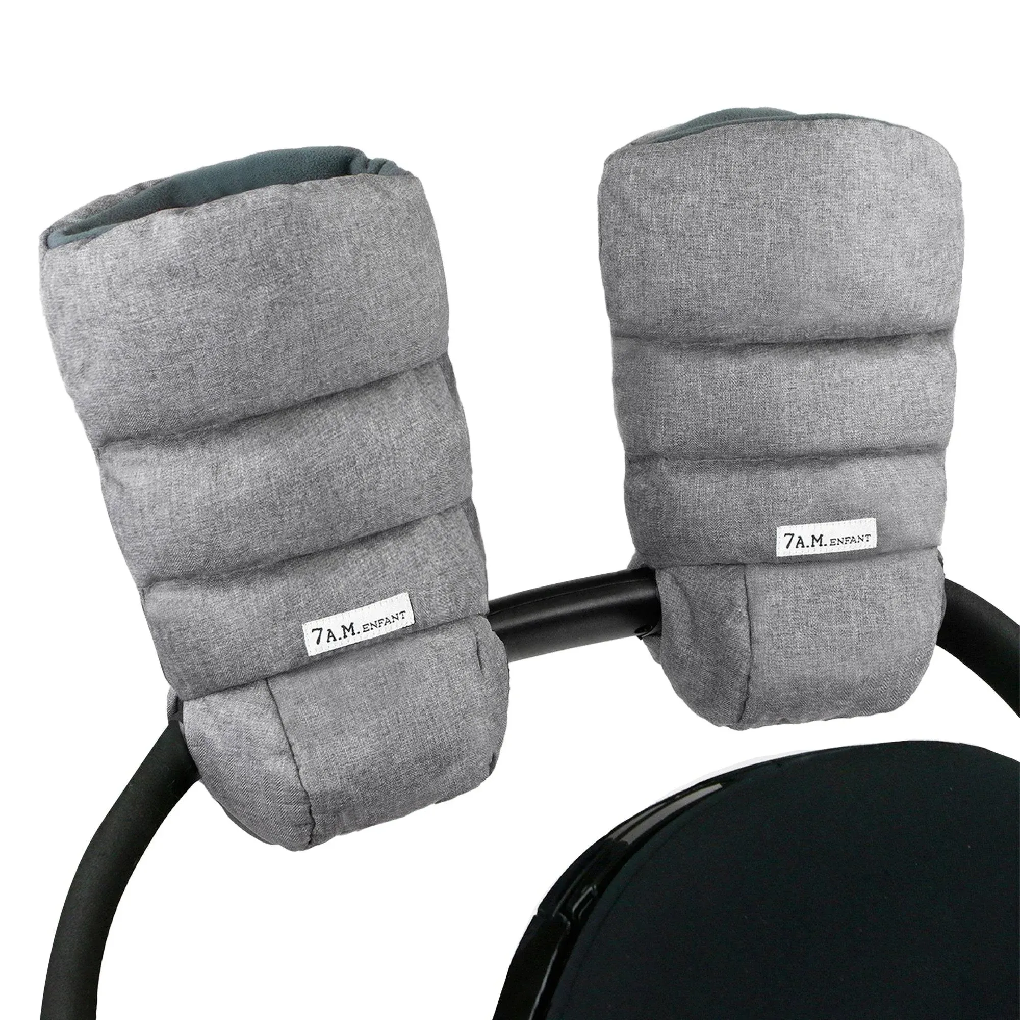 7AM Enfant Core Warmmuffs in Black Plush