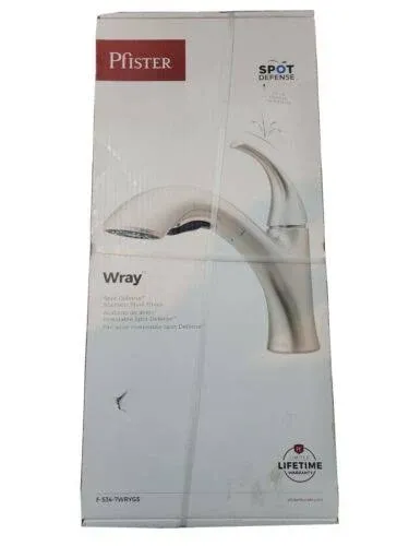 Pfister Wray Single-Handle Pull-Out Sprayer Kitchen Faucet in Stainless Steel