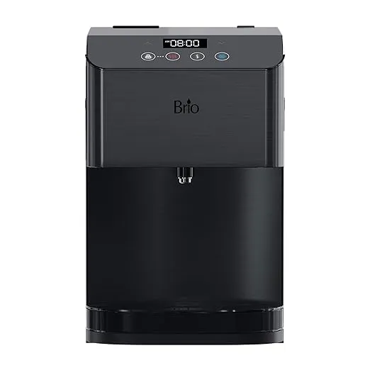 Brio 700 Series Countertop Digital 3-Stage Water Cooler Dispenser, Connects to your water line, Height 19.3"