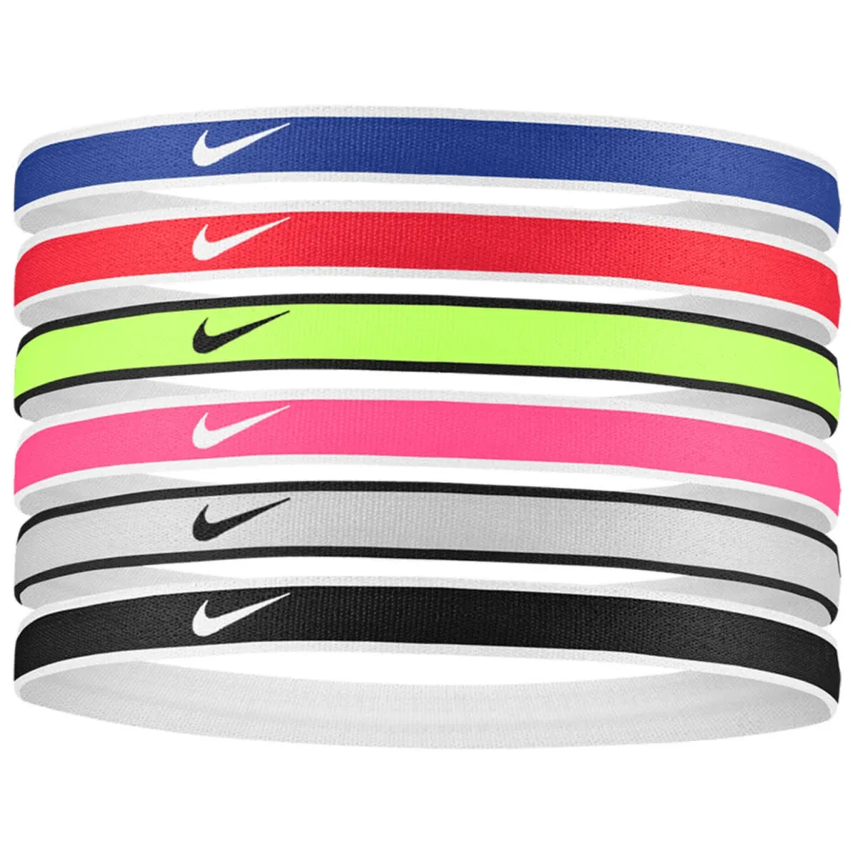 Nike Tipped Swoosh Sport Headbands (6-pack)