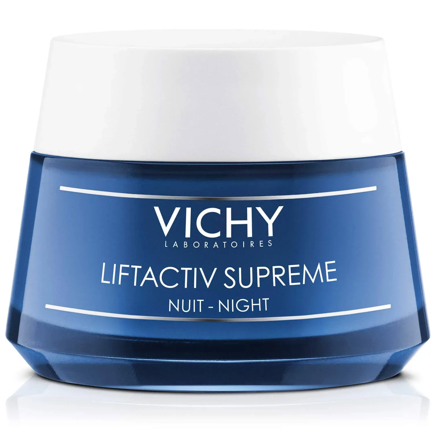 Vichy LiftActiv Supreme Night Cream, Anti Aging Face Cream with Vitamin C & Rhamnose to Firm & Brighten, Suitable for Sensitive Skin