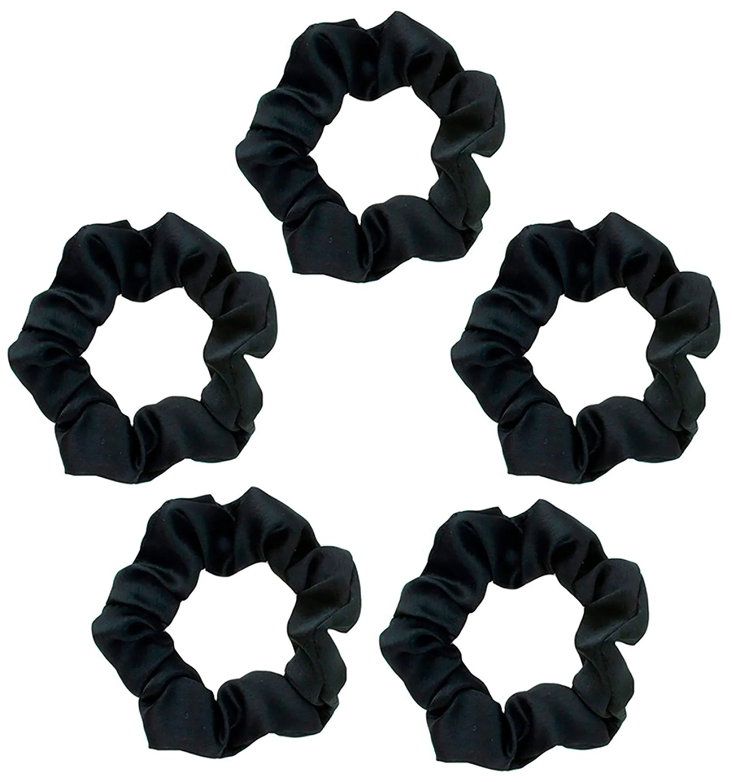 Kitsch Satin Sleep Scrunchies Black