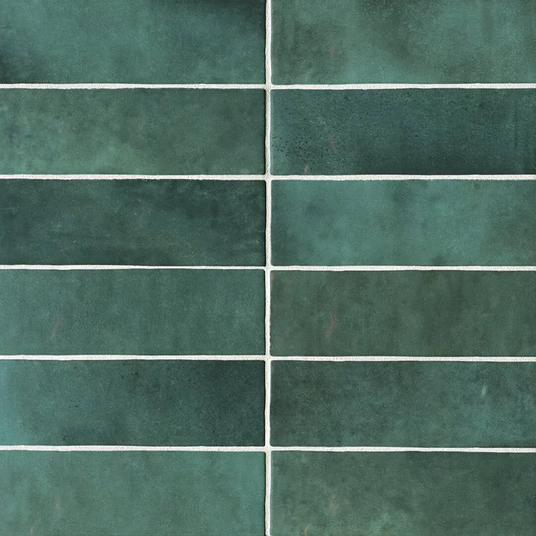 Cloe 2.5" x 8" Ceramic Tile Bedrosians Green