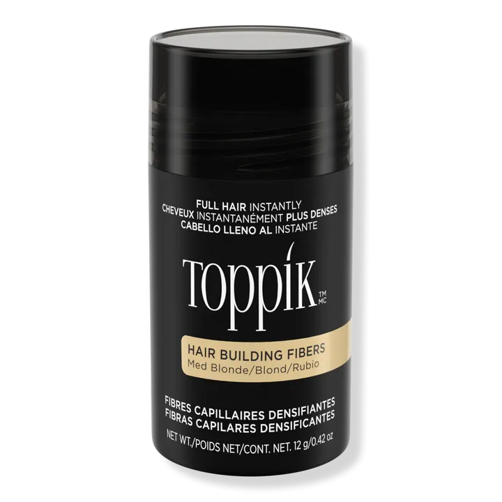 Toppik Hair Building Fibers, 12g Fill In Fine or Thinning Hair Instantly Thicker, Fuller Looking Hair 9 Shades for Men & Women