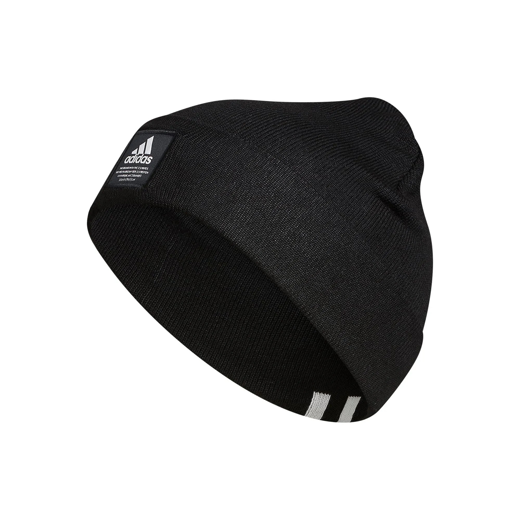 Adidas Men’s Amplifier Fold Beanie Black White F21 OSFM