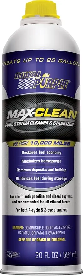 Royal Purple Max-Clean Fuel System Cleaner and Stabilizer 11722 20 Ounce