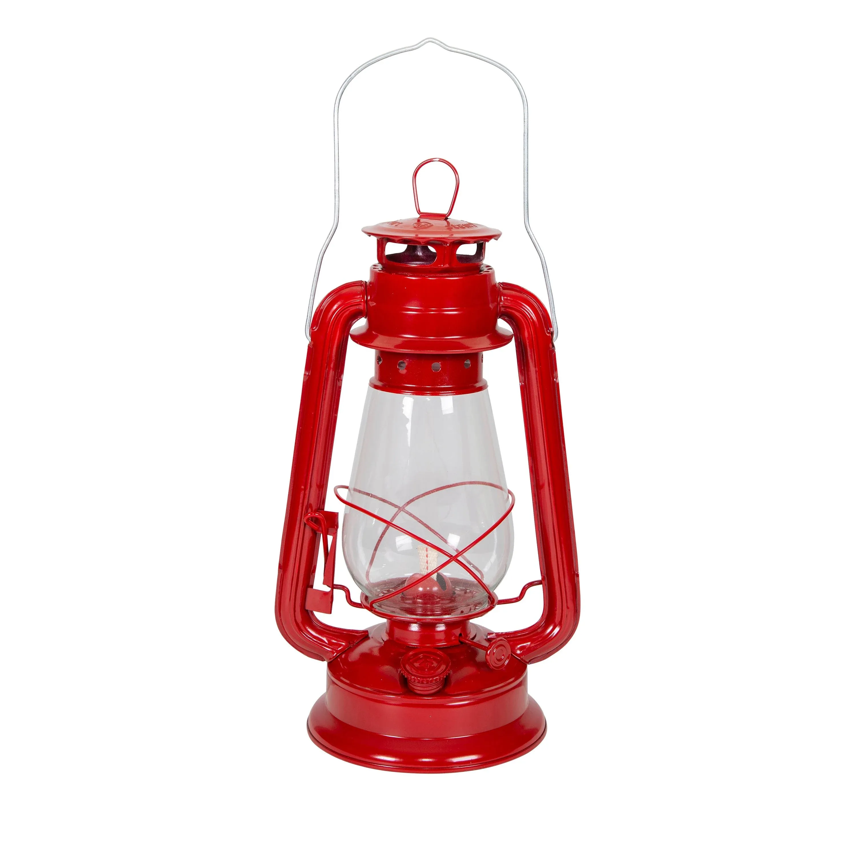  12 Inches Hurricane Kerosene Oil Lantern Emergency Red Hanging Light Lamp Brass