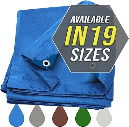 Trademark Supplies Tarp Cover Heavy Duty Thick Material, Waterproof, Great for Tarpaulin Canopy Tent, Boat, RV Or Pool Cover!!!