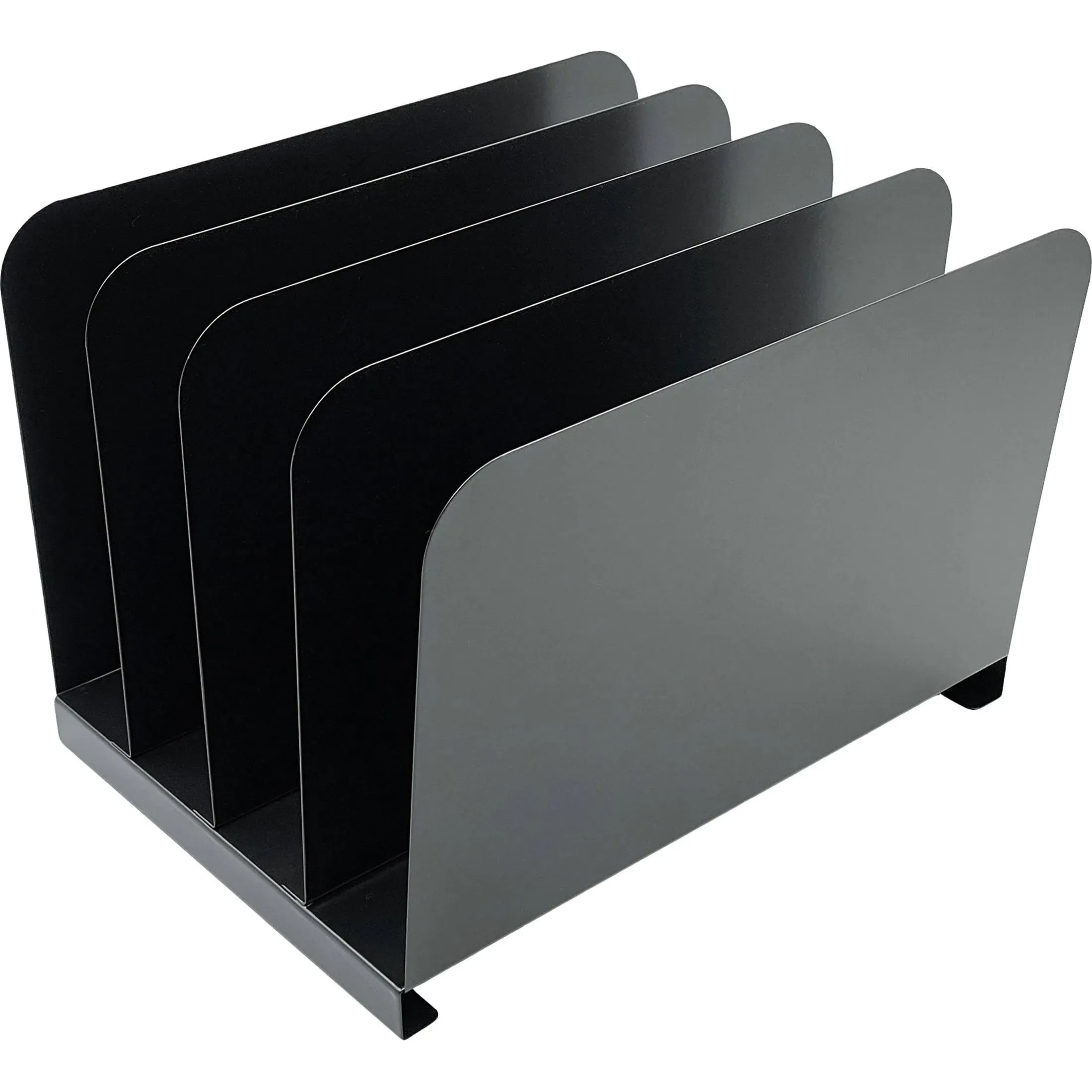 Huron Organizer Vertical 4 Slot, Black Steel