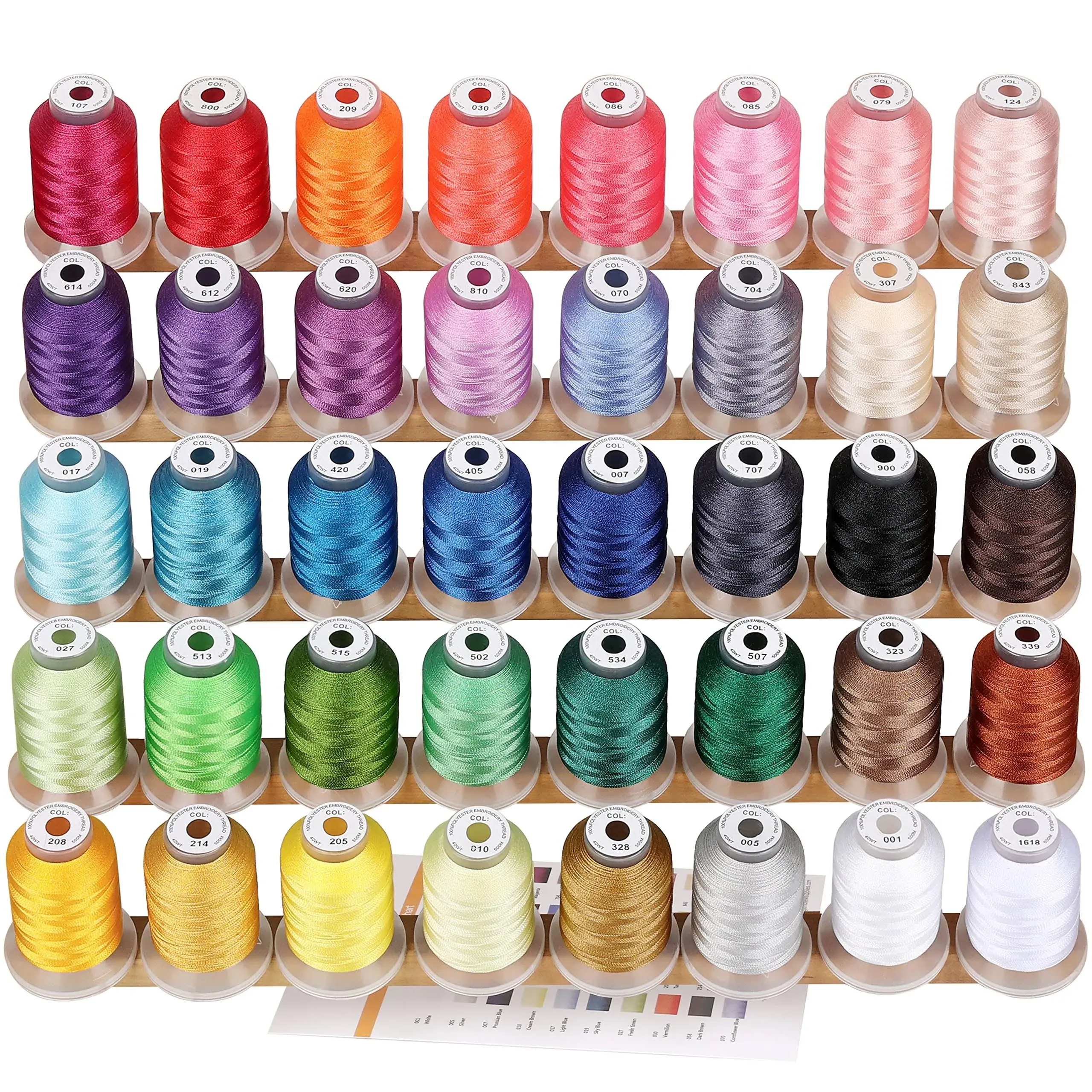 Brothread 40 Brother Colours Polyester Machine Embroidery Thread Kit