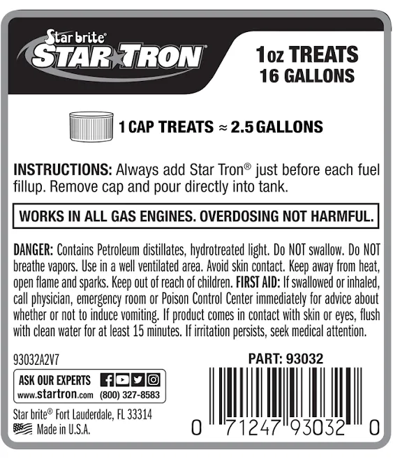 Star Tron Enzyme Fuel Treatment 32 Ounce