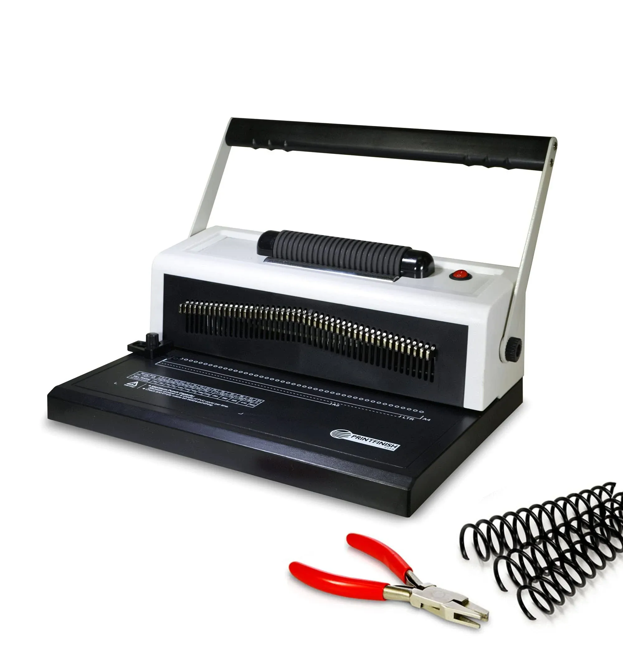 PPE S25A CoilBind Coil Punch & Binding Machine Free Crimper & 8mm Plastic Coils Box of 100pcs