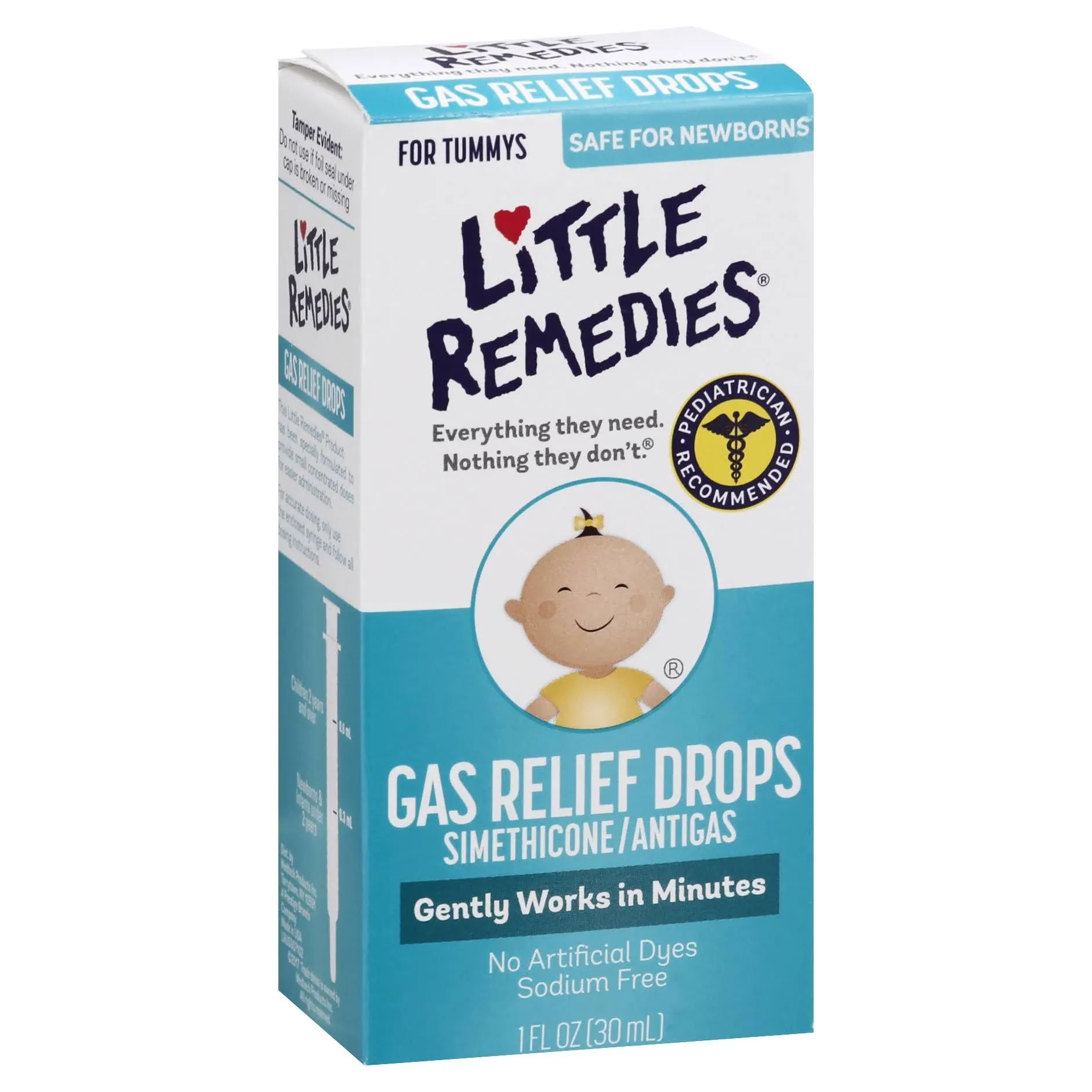 Little Remedies Gas Relief Drops, Berry - 1 fl oz bottle