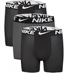 Nike Boys 8-20 3-Pack of Boxer Briefs, Black, Large