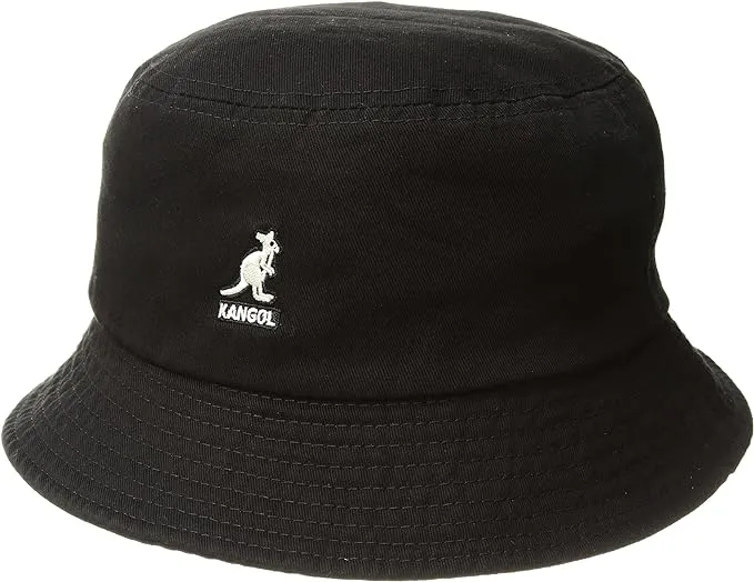 Kangol Washed Bucket Hat Black