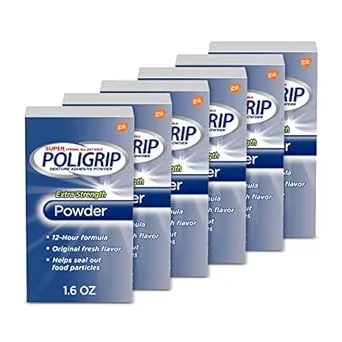 Super POLI-GRIP Powder 12hr Hold 1.6oz 3pk