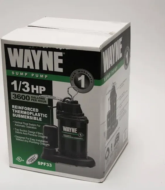 Wayne 1/3 HP Submersible Sump Pump