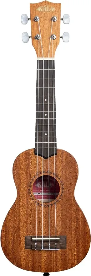 Kala Mahogany KA-15S-H2 Soprano Ukulele (Hawiian Islands with Tattoo Band)