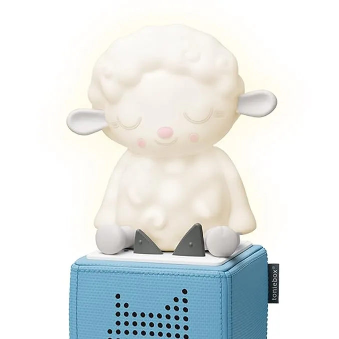 Tonies Night Light - Sleepy Sheep Audio Play Character from Sleepy Friends | Warm Glow | 90 Minutes of Beautifully Composed Melodies | Record Your Own Bedtime Stories