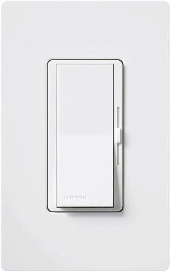 Lutron Diva Quiet 3-Speed Fan Control, 1.5 Amp Single Pole/3-Way with Wallplate, DVWFSQ-FH-WH, White