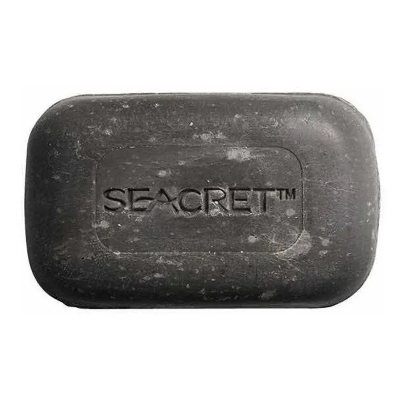 SEACRET MUD SOAP BAR: All-Natural Black Mud Bar Soap, Enriched with Guinness Kernel Oil, Witch Hazel & Sea Salt for Cleaning, Exfoliating, Detoxifying Face & Body, Normal to Oily Skin, 4.4 Oz