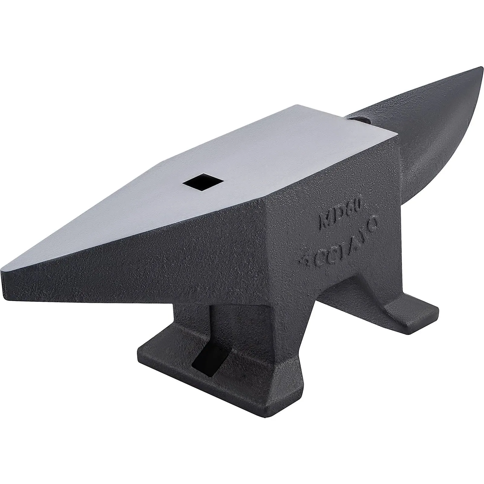 VEVOR Cast Anvil Single Horn Anvil Rugged Round Horn Anvil Blacksmith and