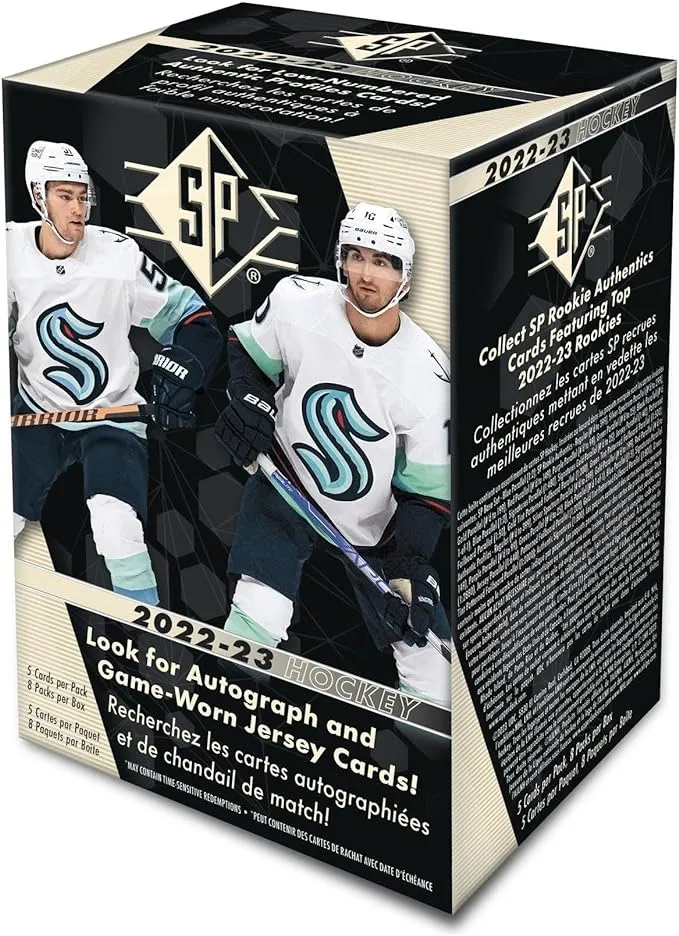 Upper Deck 2022-23 SP Hockey Card Blaster Box (8 Packs of Hockey Cards)