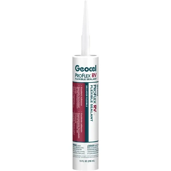 Geocel GC28900 10 oz Pro Flex RV Flexible Sealant, Clear