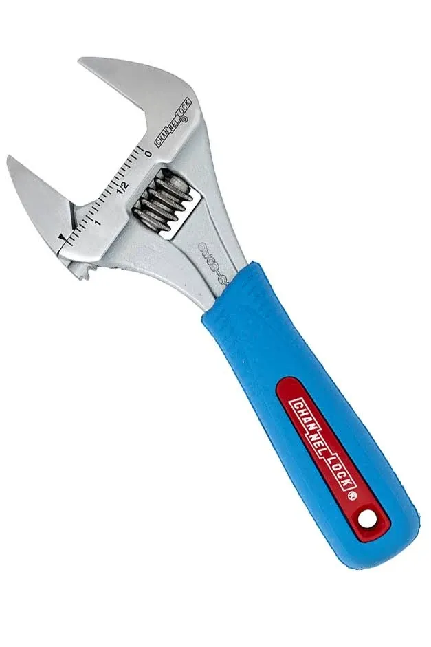 Channellock 6WCB Adjustable Wrench: Chrome-Plated