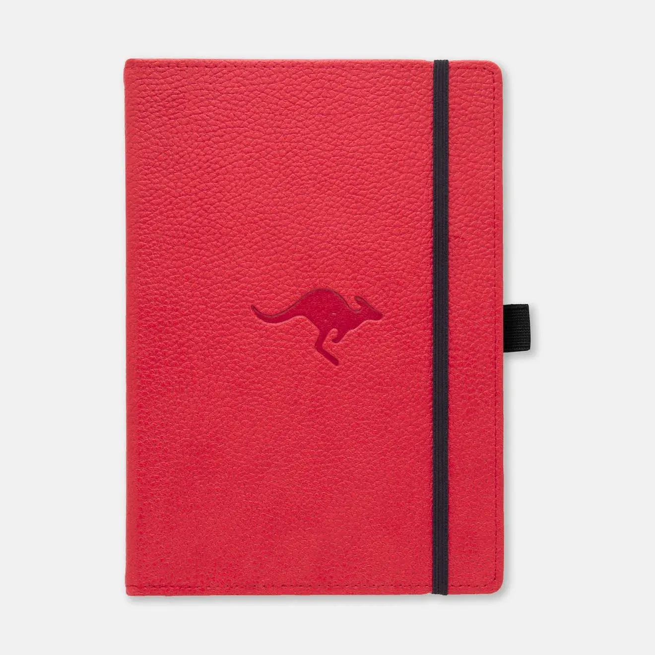 Dingbats A5 Wildlife Notebook Journal Hardcover, Cream 100gsm Ink-Proof Paper, 6.1 x 8.5 inches, 192 pages (Red Kangaroo, Lined)