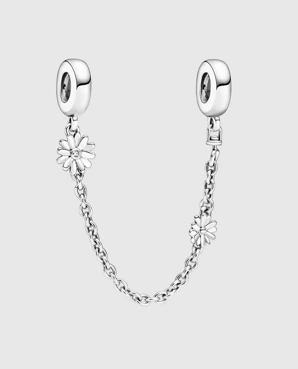 Pandora Daisy Flower Safety Chain Charm