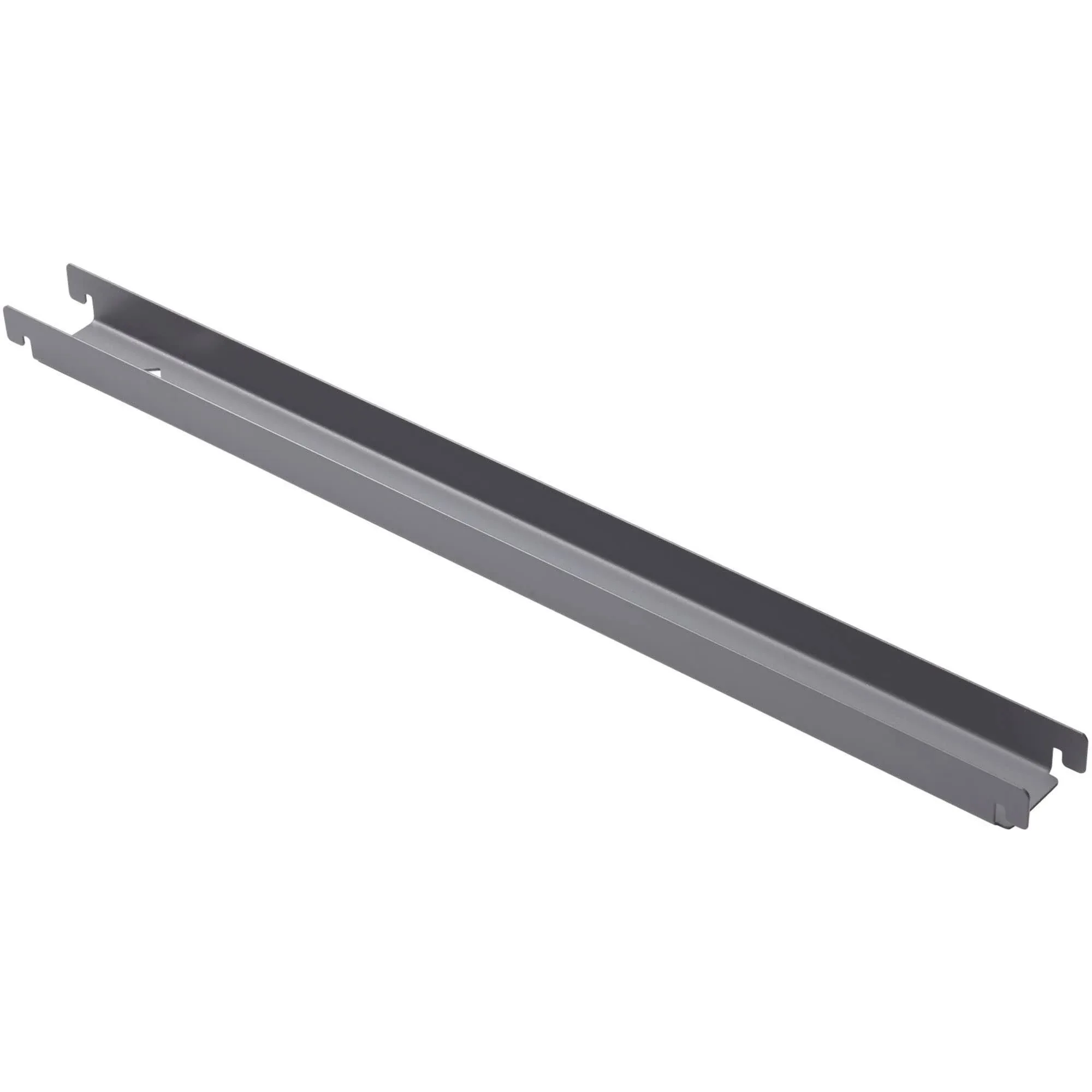 Lorell File Rail, Platinum Gray, 15.88 x 1.13 x 0.5 inches, 4 count, Pack of 1