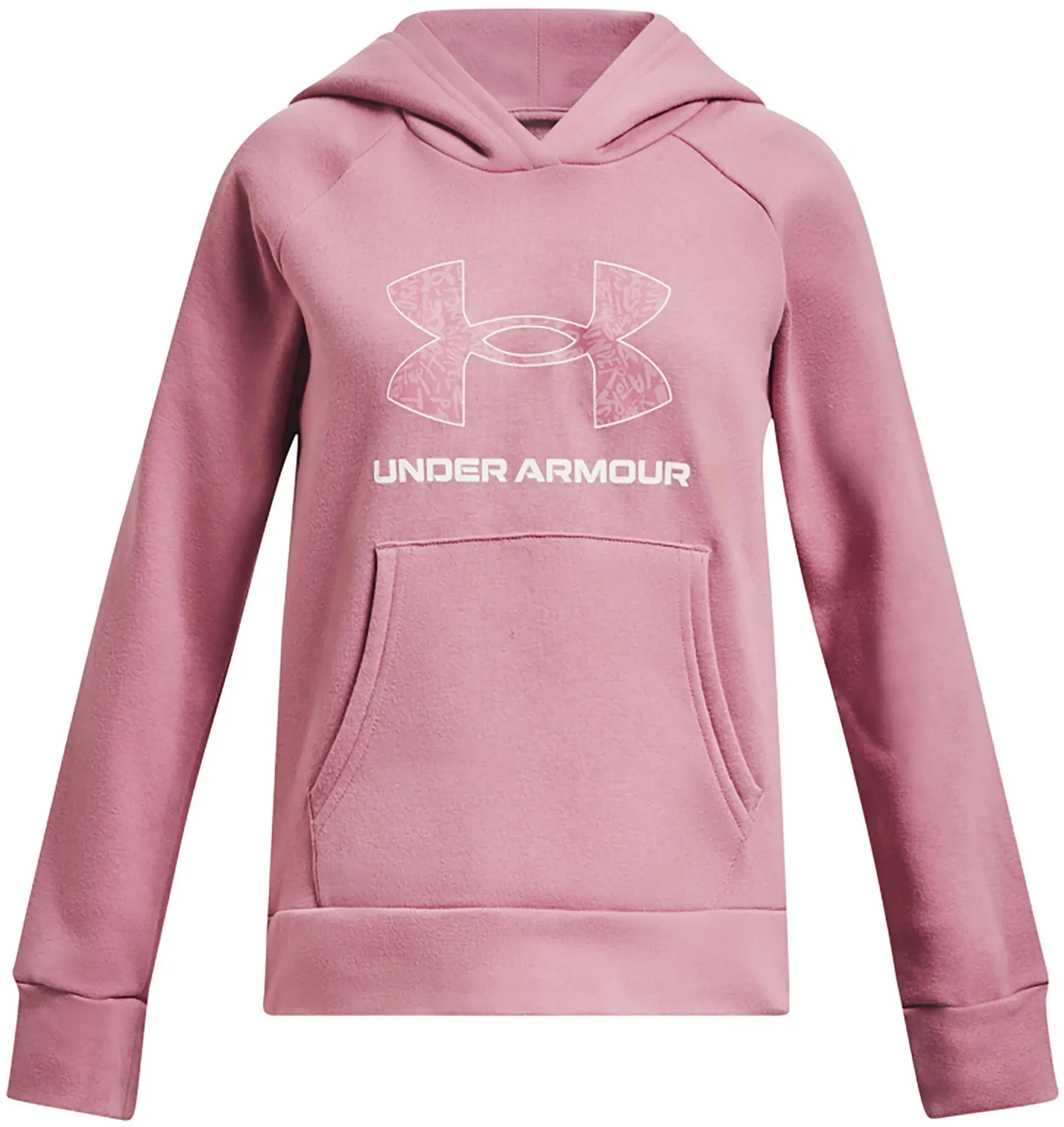 Under Armour Girls' UA Rival Fleece Big Logo Print Fill Hoodie