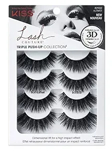 Kiss Lash Couture Triple Push-Up Collection Bombshell (Pack of 2) 