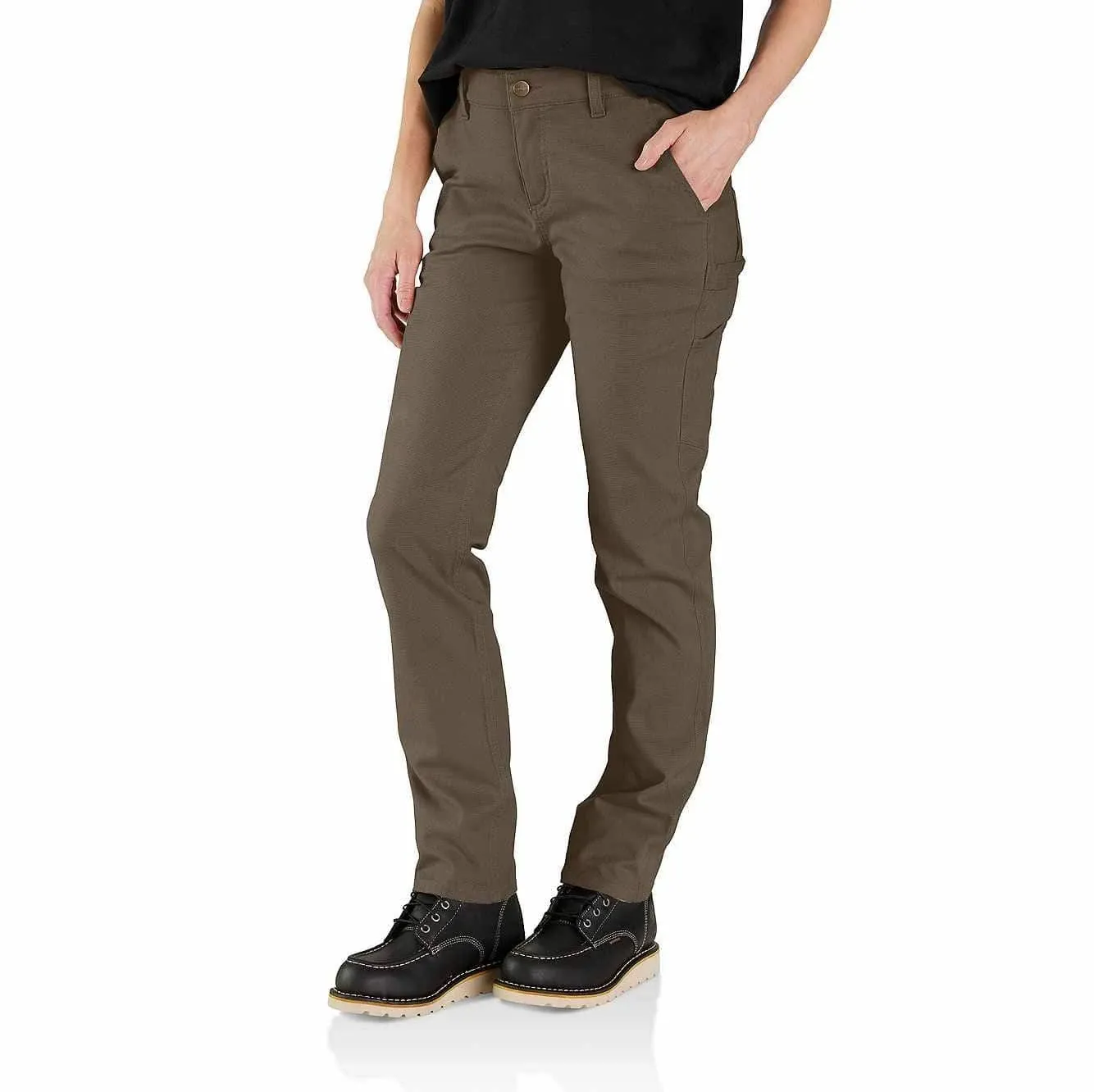 Carhartt Women's Rugged Flex Relaxed Fit Canvas Stretch Work Pants