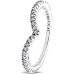 Pandora Sparkling Wishbone Ring