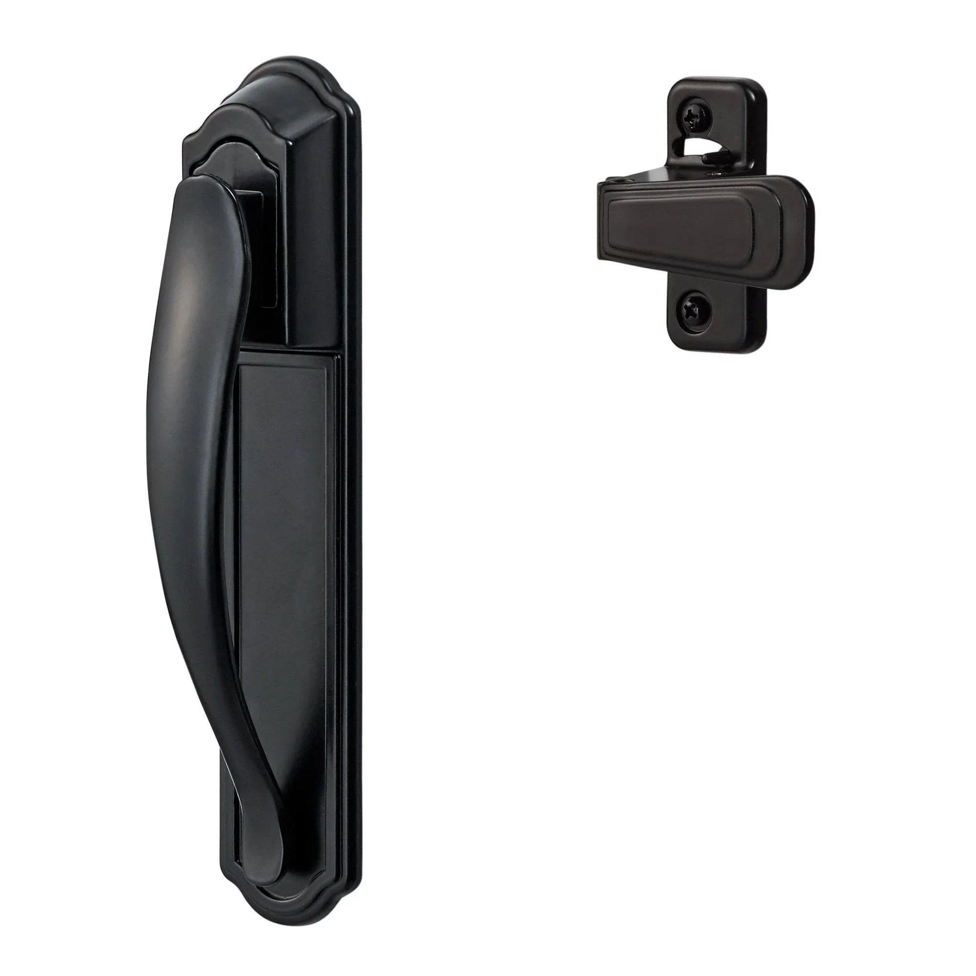 Ideal Security Screen Door Handle in Matte Black, Compatible with 1 to 2-1/8 ...