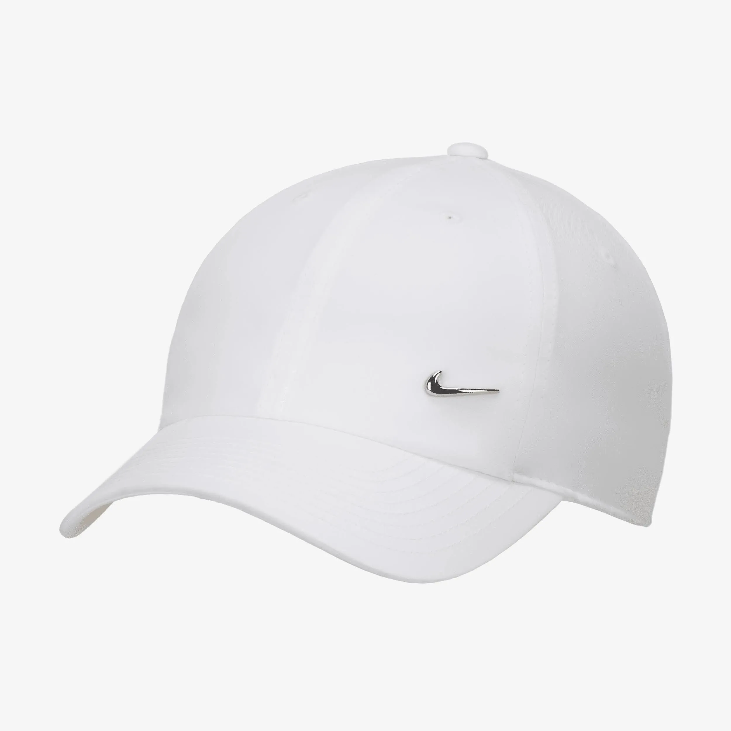 Nike Dri-FIT Club Unstructured Metal Swoosh Cap White, M/L