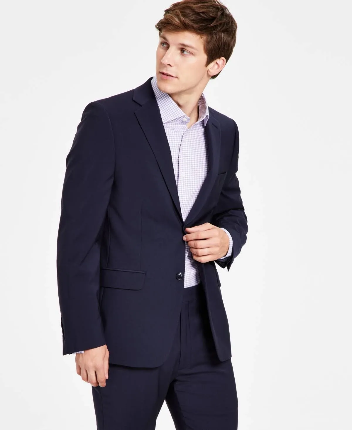 Calvin Klein Men's Skinny-Fit Infinite Stretch Suit Jacket - Navy