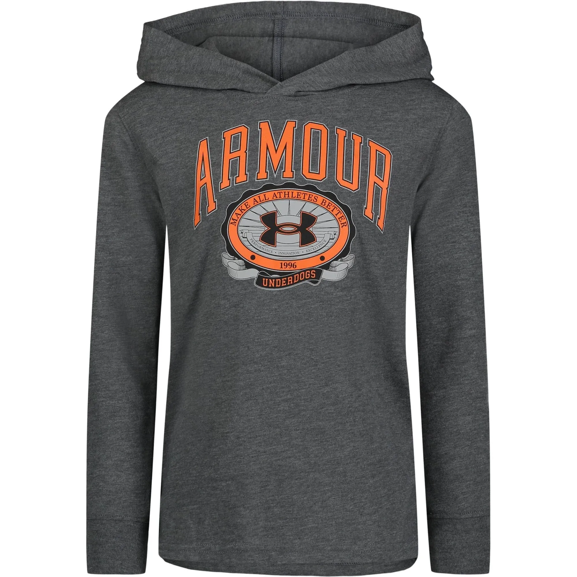 Under Armour UA UNDERDOG LS HOODIE, Gray - Hooded, 4