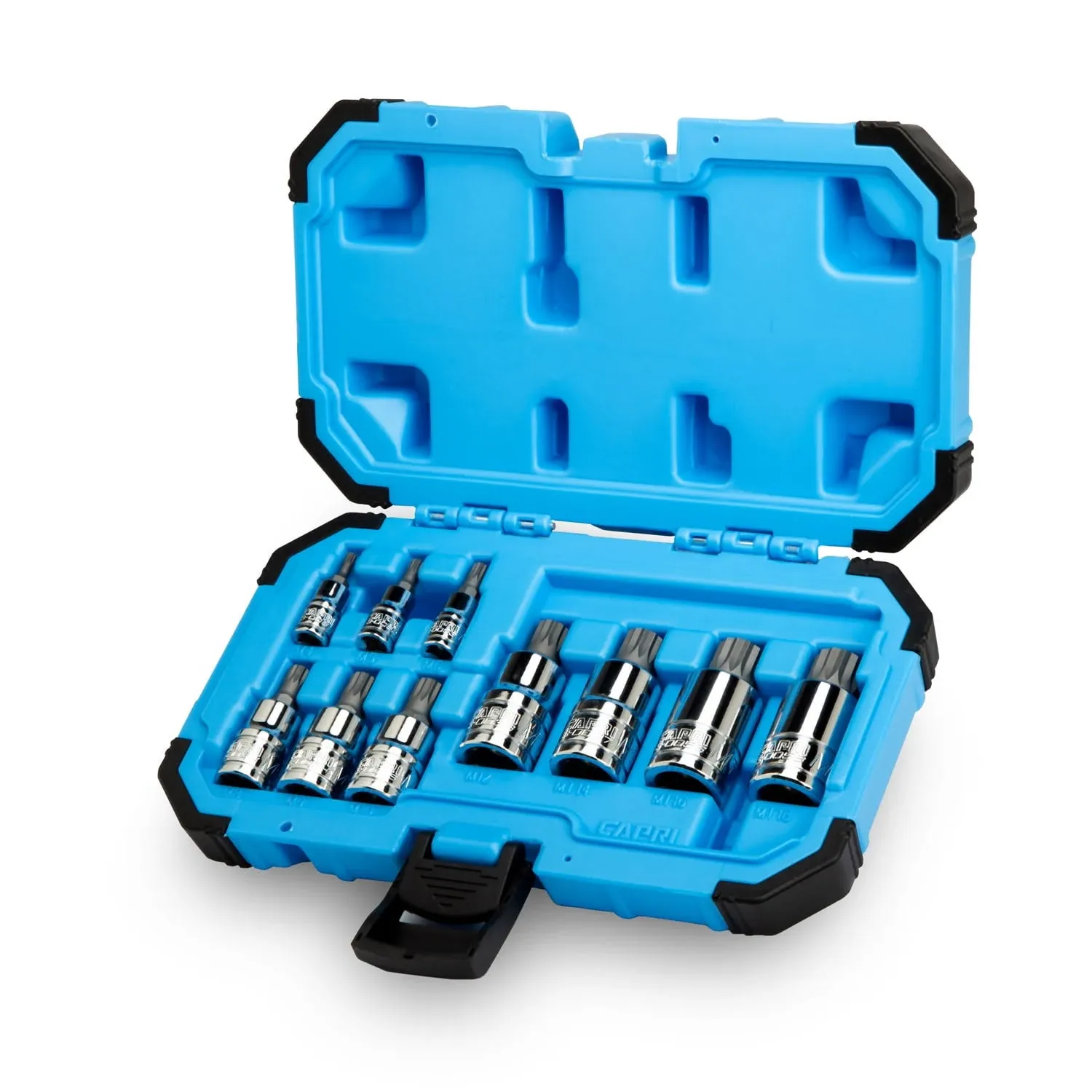 Capri Tools XZN Triple Square Spline Bit Socket Set Metric 10-Piece