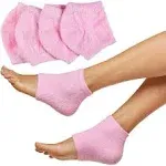 ZenToes Fuzzy Moisturizing Gel Heel Socks - Pink