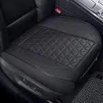 Black Panther Luxury Faux Leather Car Seat Cover Front Bottom Seat Cushion Cover Anti-Slip and Wrap Around The Bottom Fits 95% of Vehicles - 1