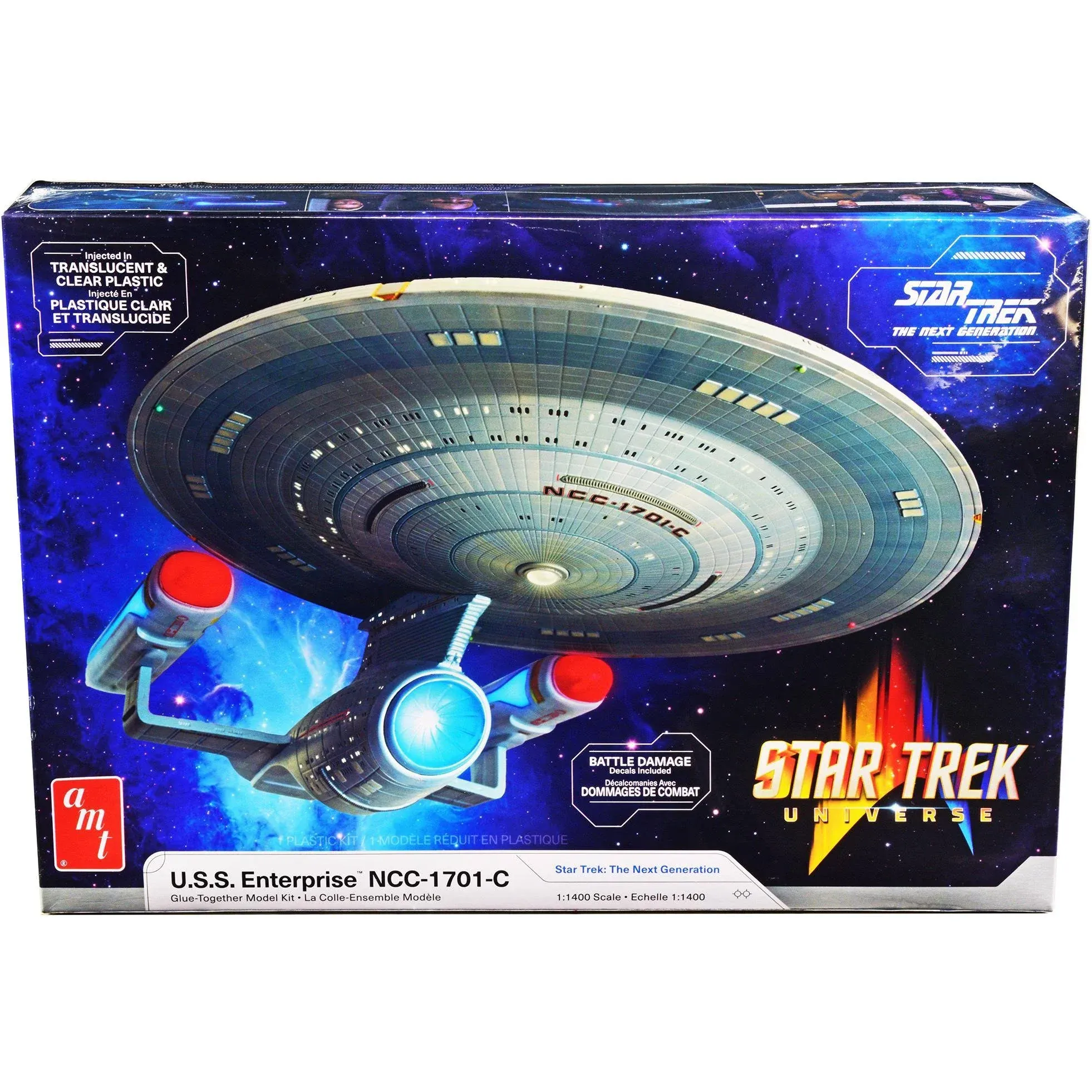 AMT Star Trek U.S.S. Enterprise NCC-1701-C 1:1400 Scale Model Kit