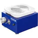 VEVOR 2 Turntables 2.6in / 3.9in Ceramic Wheel Forming Machine Adjustable 0-300RPM Speed ABS Detachable Basin, Sculpting Tools Apron Accessory Kit for Work Art Craft DIY, Blue