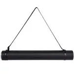 Transon Poster Documents Storage Tube Extendable for Artworks, Blueprints, Drafting and Scrolls Color Black